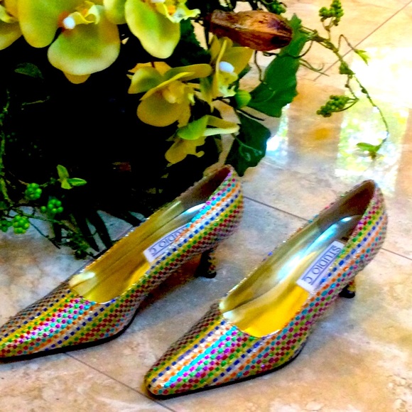 - Studio C fancy multicolored heels - Picture 6 of 6